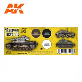 AK Interactive Zestaw farb GERMAN STANDARD 37-44 COMBO 3G