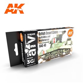 AK Interactive Zestaw farb BRITISH DESERT COLOURS 3G