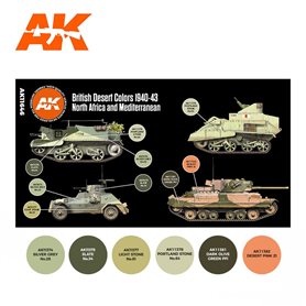 AK Interactive BRITISH DESERT COLOURS 3G