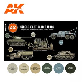 AK Interactive Zestaw farb MIDDLE EAST WAR COLORS 3G