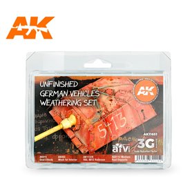 AK Interactive Zestaw farb UNFINISHED GERMAN VEHICLES WEATHERING 3G