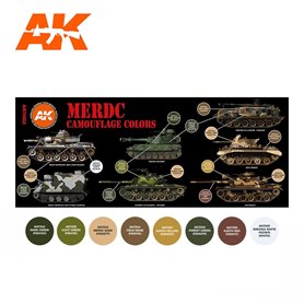 AK Interactive MERDC CAMOUFLAGE COLORS 3G