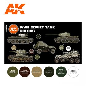 AK Interactive Zestaw farb SOVIET CAMOUFLAGES 3G
