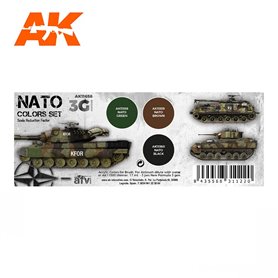 AK Interactive Zestaw farb NATO COLORS 3G