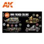 AK Interactive Zestaw farb WWI FRENCH COLORS 3G