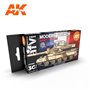 AK Interactive Zestaw farb MODERN FRENCH AFV 3G