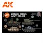 AK Interactive Zestaw farb MODERN FRENCH AFV 3G