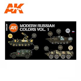 AK Interactive MODERN RUSSIAN COLOURS VOL 1 3G