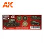 AK Interactive Zestaw farb RUSSIAN STANDARD WWII COMBO 3G