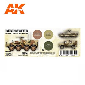 AK Interactive Zestaw farb BUNDESWEHR DESERT COLORS 3G