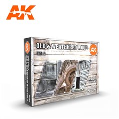 AK Interactive Zestaw farb OLD & WEATHERED WOOD VOL2