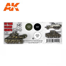 AK Interactive US TANK COLORS EUROPE 1944-45