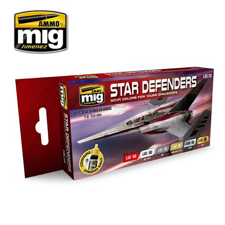 Ammo of MIG Zestaw farb STAR DEFENDERS SCI-FI COLORS