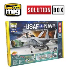 Ammo of MIG Zestaw SOLUTION BOX - USAF NAVY GREY FIGHTERS