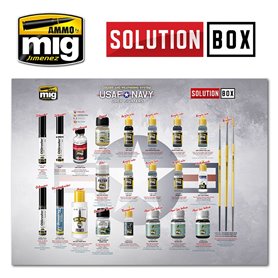 Ammo of MIG Zestaw farb USAF NAVY GREY FIGHTERS SOLUTION BOX