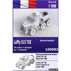 Zebrano 1:100 Laffly S15 TOE - FRENCH ARMORED CAR