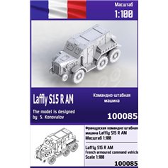 Zebrano 1:100 Laffly S15 R AM - FRENCH ARMORED COMMAND VEHICLE 