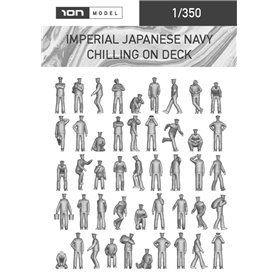 ION MODEL 1:350 Figurki IMPERIAL JAPANESE NAVY - CHILLING ON DECK - 74szt.