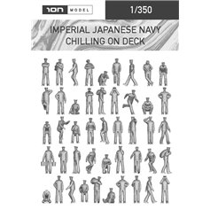 ION MODEL 1:350 IMPERIAL JAPANESE NAVY - CHILLING ON DECK figurines - 74pcs. 