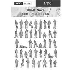 ION MODEL 1:350 Figurki ROYAL NAVY figurines - CHILLING ON DECK - 75pcs. 