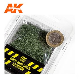 AK Interactive BIRCH DARK GREEN LEAVES - 28 mm. 1/72 (B