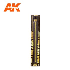 AK Interactive Mosiężne pręty BRASS PIPES 0.4mm - 5szt.