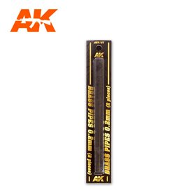 AK Interactive Mosiężne pręty BRASS PIPES 0.2mm - 2szt.