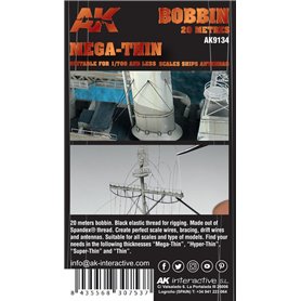 AK Interactive ELASTIC RIGGING BOBBINMEGA-THIN