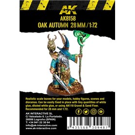 AK Interactive Liście OAK AUTUMN LEAVES