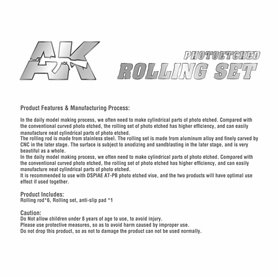 AK Interactive PHOTO ETCHED ROLLING SET