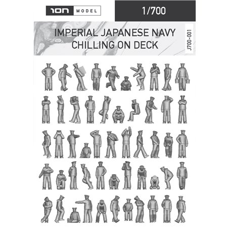 ION MODEL 1:700 Figurki IMPERIAL JAPANESE NAVY - CHILLING ON DESK - 92szt.