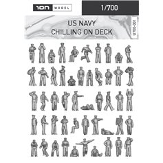 ION MODEL 1:700 US NAVY CHILLING ON DECK figurines - 92pcs. 