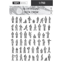 ION MODEL 1:700 18-19TH CENTURY DECK CREW figurines - 91pcs. 