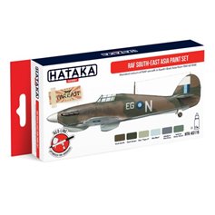 Hataka AS115 RED-LINE Zestaw farb RAF SOUTH-EAST ASIA