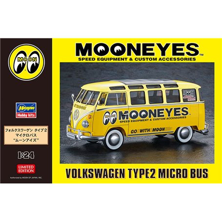 Hasegawa 20477 Volkswagen Type2 Micro Bus Mooneyes Speed Equipment & Custom Accessories