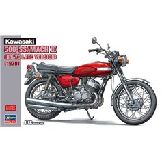 Hasegawa 1:12 Kawasaki 500-SS/MACH III - H1 1970 LATE VERSION - LIMITED EDITION 