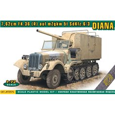 ACE 1:72 7.62cm FK.36 (R) auf mZgkw 5t SdKfz.6/3 Diana 