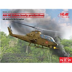 ICM 1:32 AH-1G Cobra - EARLY PRODUCTION - US ATTACK HELICOPTER - w/paints 