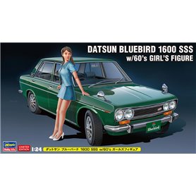 Hasegawa SP477-52277 Datsun Bluebird 1600 SSS w/60's Girl's Figure