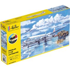 Heller 1:72 Douglas C-118 Liftmaster - STARTER KIT - z farbami