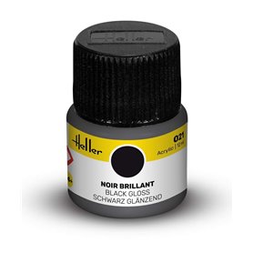 Farba akrylowa Heller 021 Black Gloss 12 ml