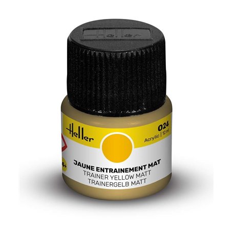 Farba akrylowa Heller 024 Trainer Yellow Matt 12 ml
