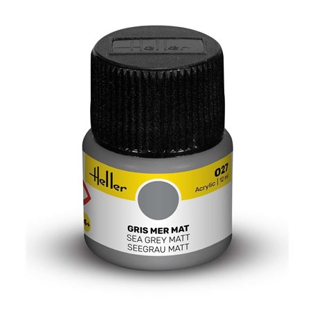 Farba akrylowa Heller 027 Sea Grey Matt 12 ml