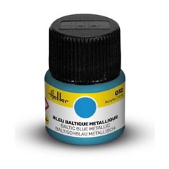 Farba akrylowa Heller 052 Baltic Blue Metallic 12 ml