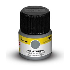Farba akrylowa Heller 053 Gunmetal Metallic 12 ml