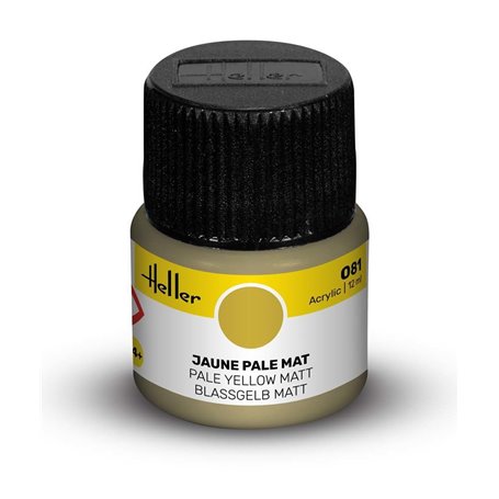 Farba akrylowa Heller 081 Pale Yellow Matt 12 ml