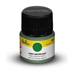 Heller Farba akrylowa 101 MID GREEN MATT - 12ml