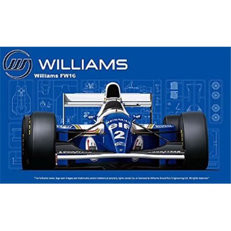 Fujimi 092126 1/20 GP-24 Williams FW16 Renault (San MarinoGP/Brazillian GP/Pacific GP)