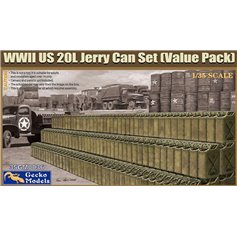 Gecko Models 1:35 WWII US 20L JERRY CAN SET - VALUE PACK
