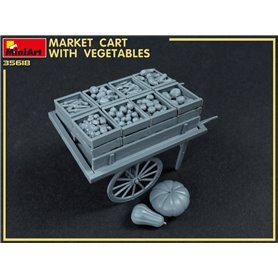 Mini Art 35623 Market Cart with Vegetables